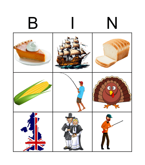 THANKSGIVING Bingo Card
