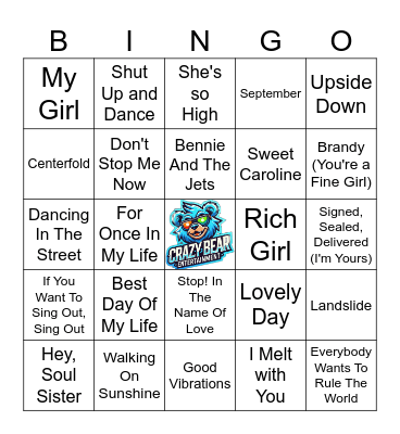 Starting Your Day Bingo Card