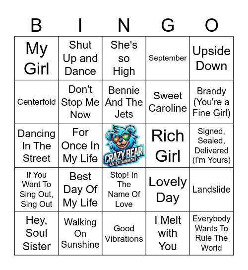 Starting Your Day Bingo Card