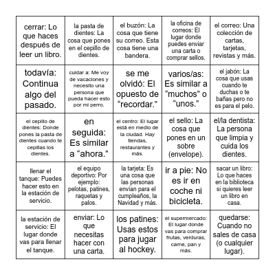 R2 3A Teacher Calling Phrases Bingo Card
