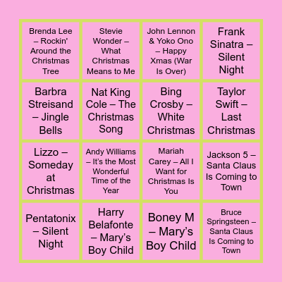 🎅ØKOPER-MANIA🎅 Bingo Card