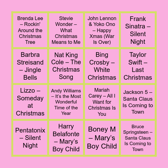 🎅ØKOPER-MANIA🎅 Bingo Card