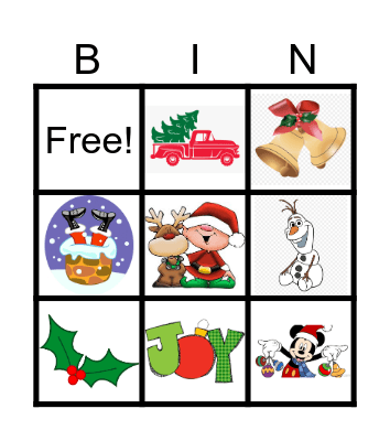 Christmas Bingo Card