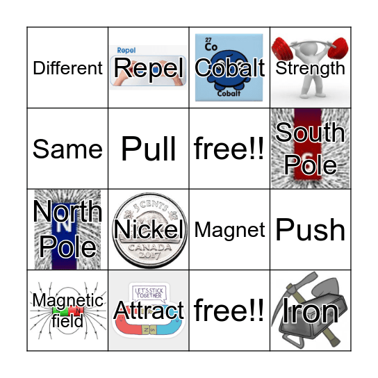 Magnets Bingo Card