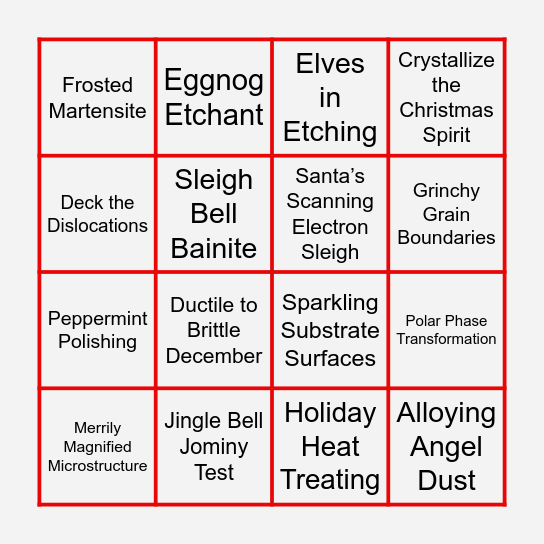 BCAST BINGO Card