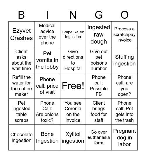 Thanksgiving BINGO Card