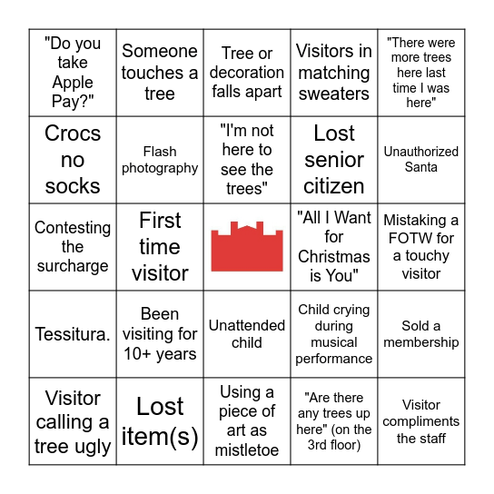 FOTT Bingo! Bingo Card