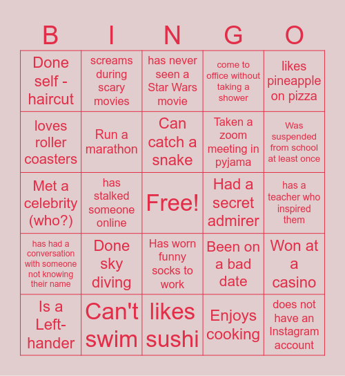 Time for Funn! Bingo Card