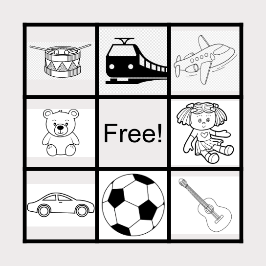 TOYS Bingo Card