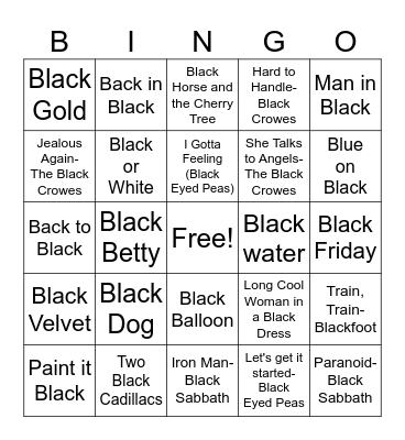 Black Friday Bingo Card