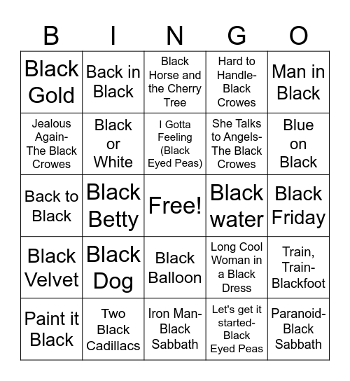 Black Friday Bingo Card