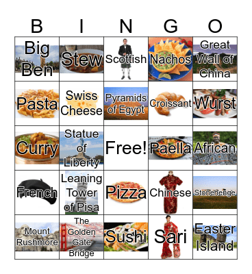 Culture Bingo Card