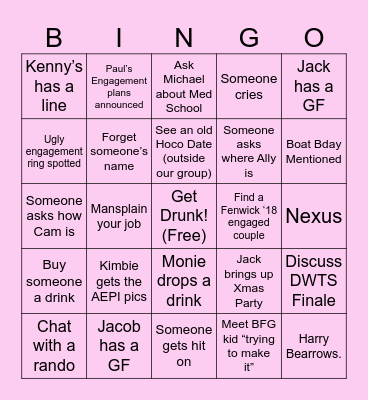 Blackout Wednesday 2024 Bingo Card