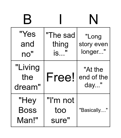 HVAC BINGO Card