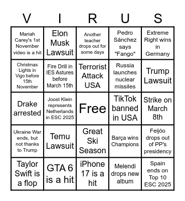 2025: The 2025ining Bingo Card