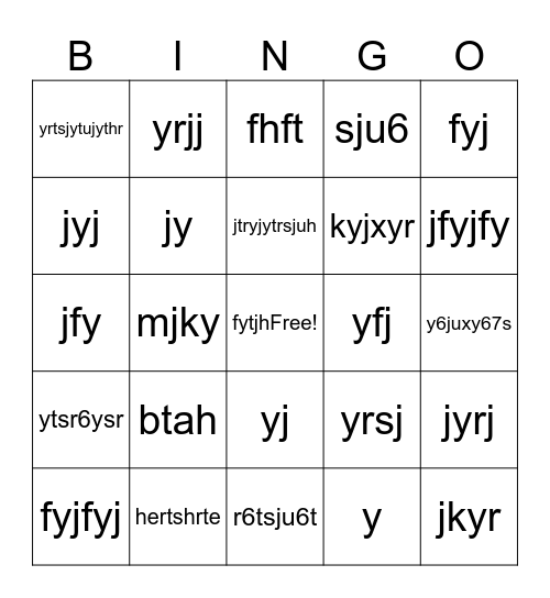 Copilot Bingo Test Bingo Card