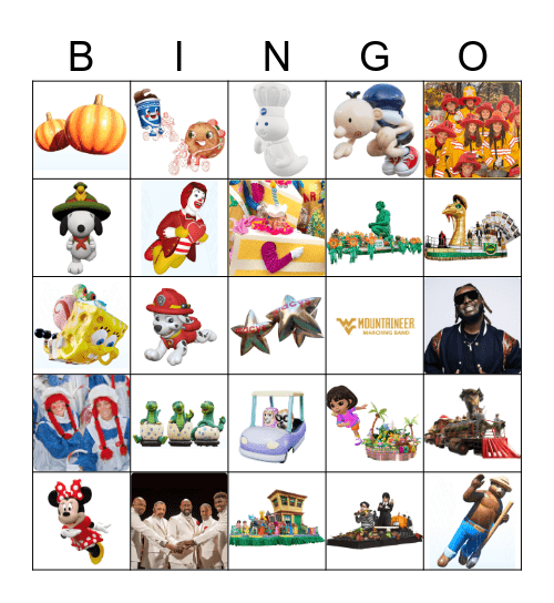 Thanksgiving 2024 Bingo Card