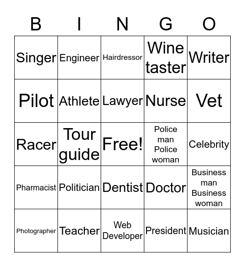 Dreams Bingo Card