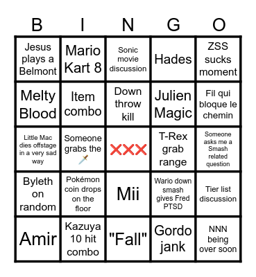 OGRE Bingo 29/11/24 Bingo Card