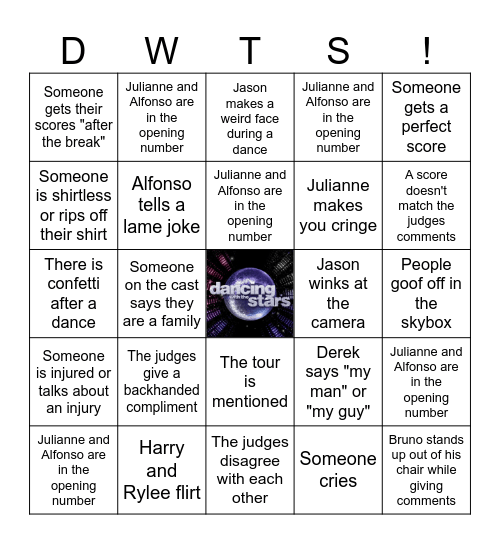 Finale BINGO Board Bingo Card