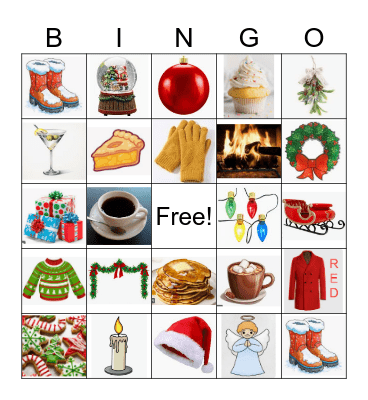 Hallmark Christmas Bingo Card