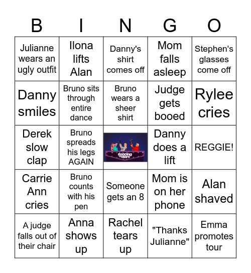 DWTS Finale!! Bingo Card