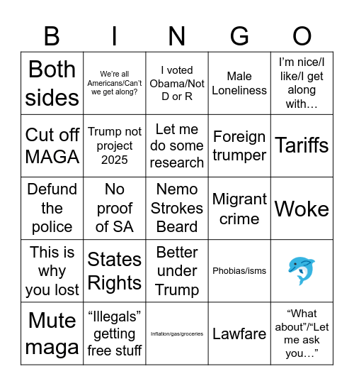 maga sucks bingo Card