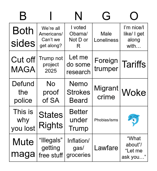 maga sucks bingo Card