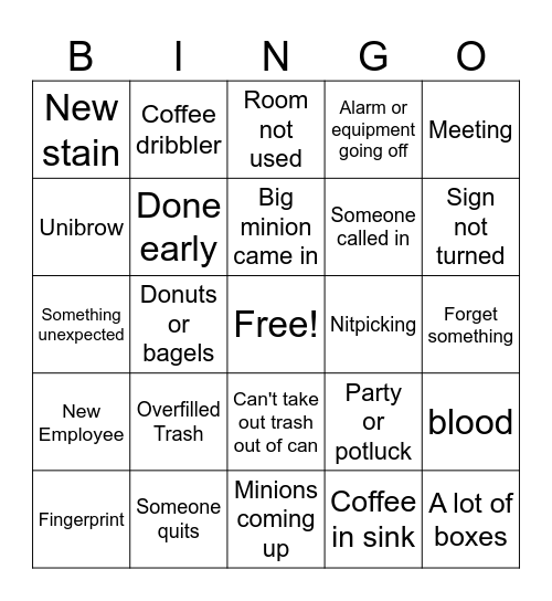Sprite Bingo Card