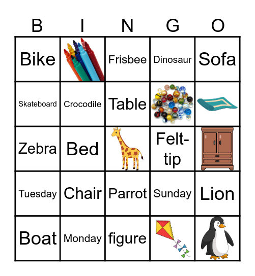 English club bingo Card