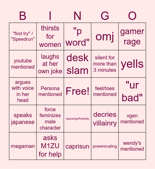Anji Says! Bingo Card