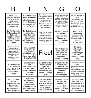 IT-Zitate-Bingo Card