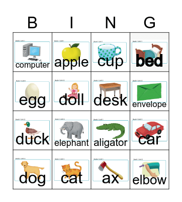 review Bingo Card