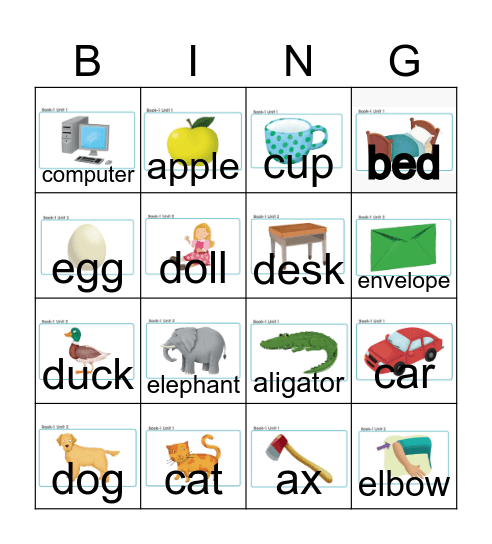 review Bingo Card