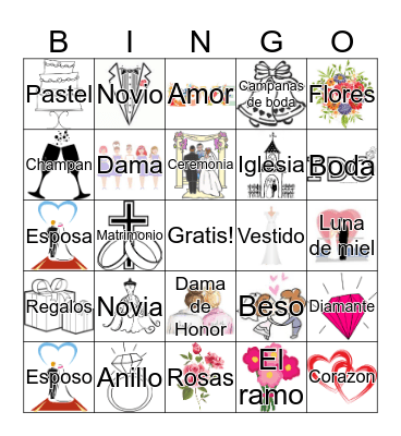 BRIDAL BINGO Card