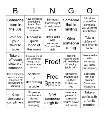 Mix & Jingle BINGO Card