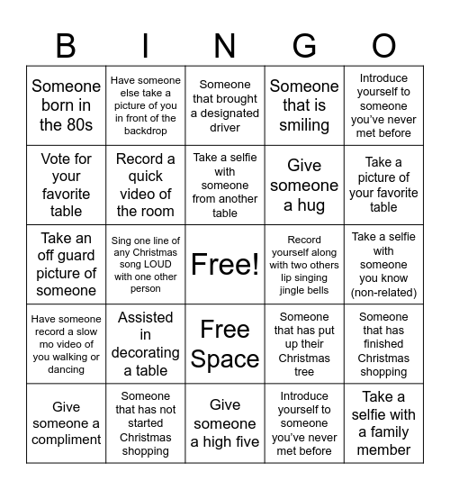 Mix & Jingle BINGO Card