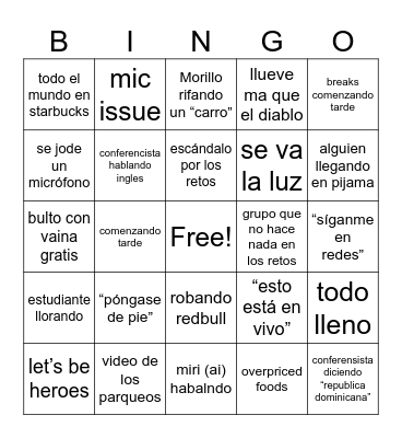 mercadexpo Bingo Card