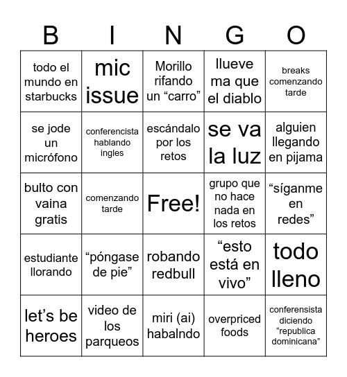 mercadexpo Bingo Card