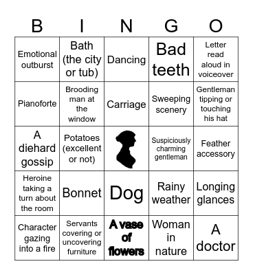 Jane Austen’s Bingo Card