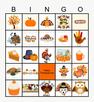 Ingram Micro Thanksgiving Bingo Card