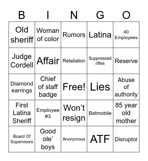 Dan Noyse Interview Bingo Card