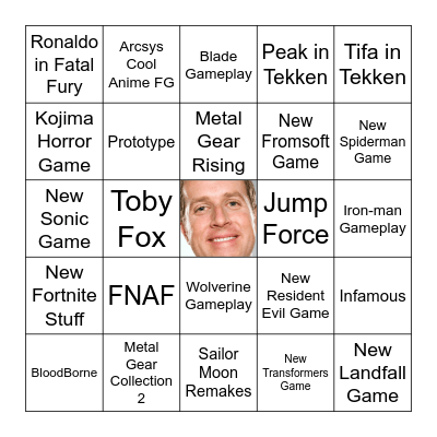 TGA 2024 Predictions Bingo Card