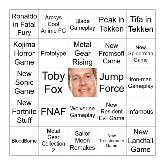 TGA 2024 Predictions Bingo Card