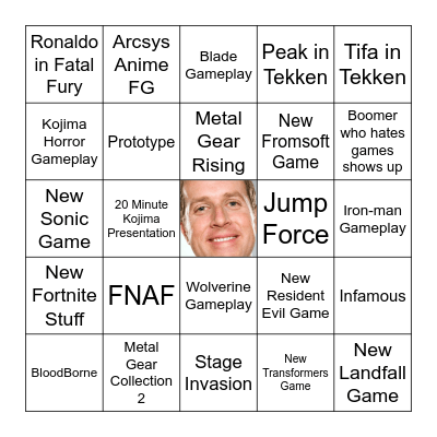 TGA 2024 Predictions Bingo Card