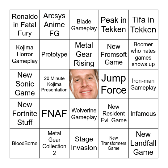 TGA 2024 Predictions Bingo Card