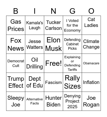 Happy Thanksgiving! Bingo Card