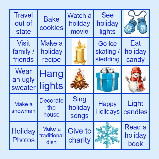 Winter Bingo Card