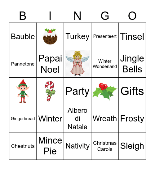 Christmas Bingo! Bingo Card