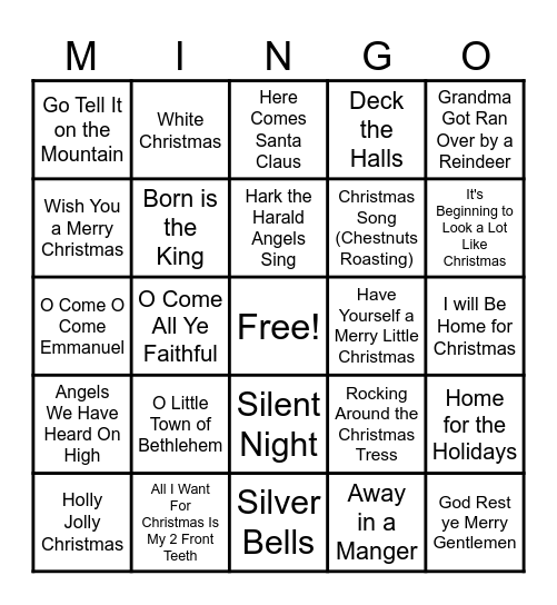 2024 Financial Mingo Bingo Card